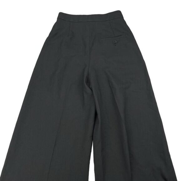 BABATON Aritzia 100% Wool Culottes Crop Pant Sz 0 Black - Picture 6 of 6